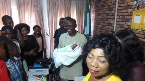 Newborn baby found abandoned at erosion site behind a Secondary School in Anambra (Photos)