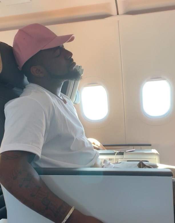 Singer Davido survives scary airplane turbulence (video)