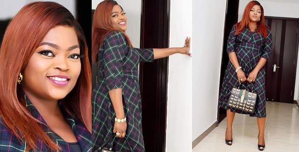 Funke Akindele-Bello shares first photos since welcoming her twin boys