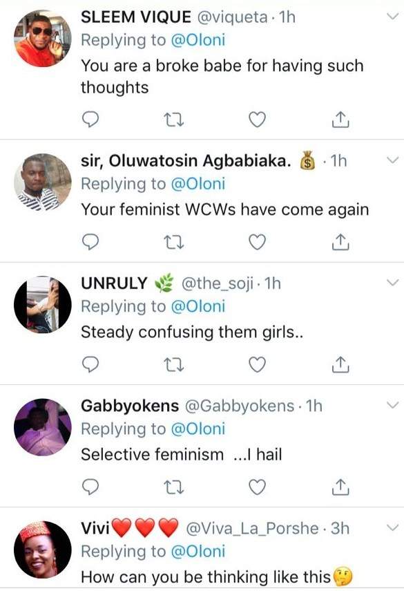 Nigerian Feminist, Oloni, gives her own definition of a shameless man.