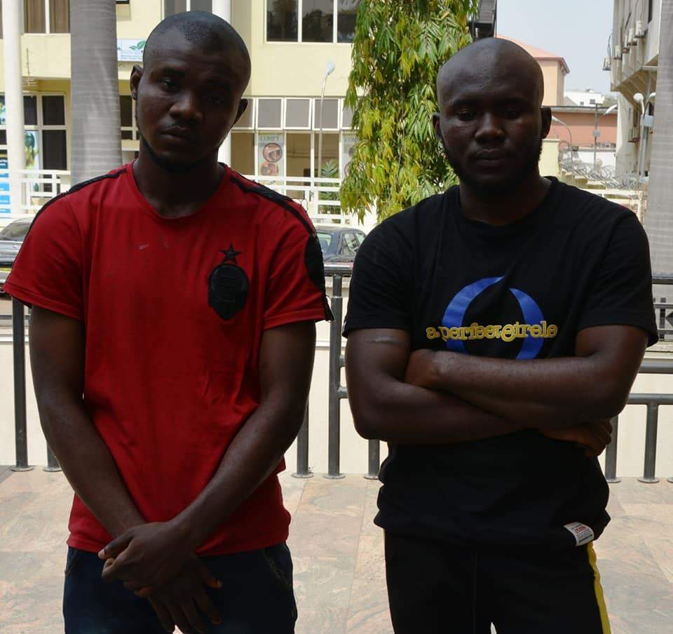 Male and female suspected internet fraudsters apprehended in Abuja