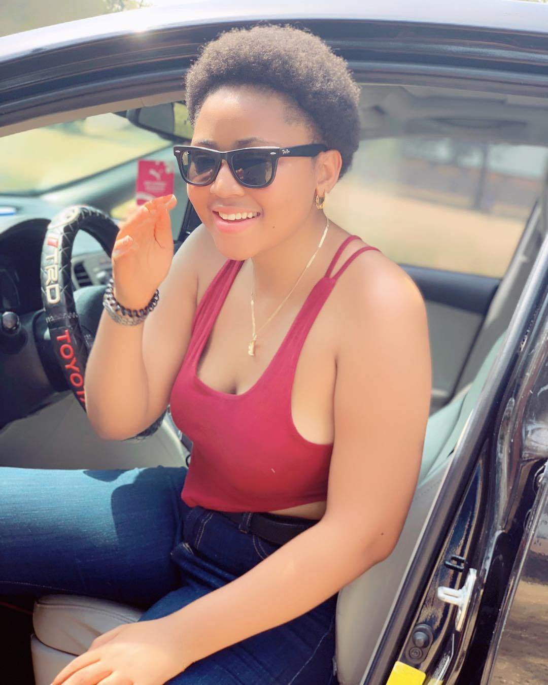 "No hating, let love lead" - Regina Daniels writes as she goes braless in new photos