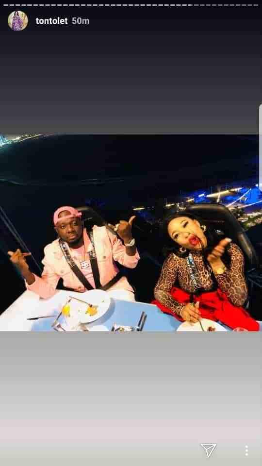 'I Love You' - Tonto Dikeh Flaunts Lover As She Goes On A Romantic Dinner With Him(Photos)