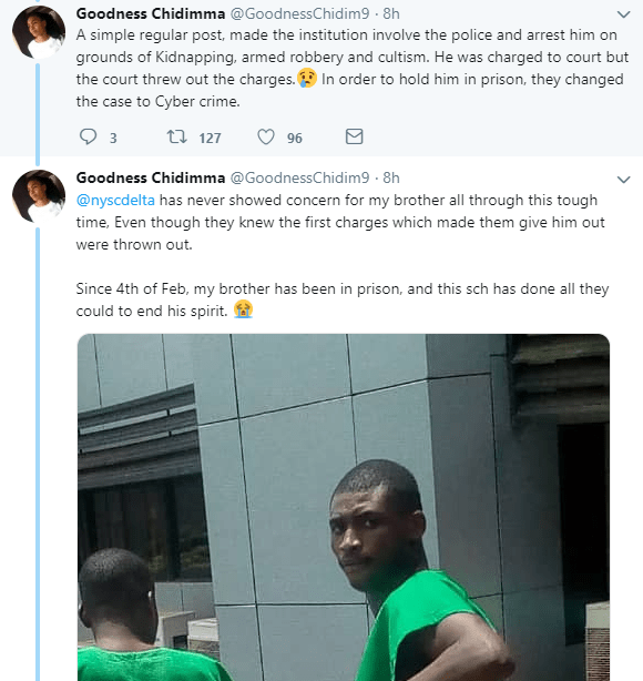 Lady accuses Madonna University authorities of getting her brother arrested over a Facebook post