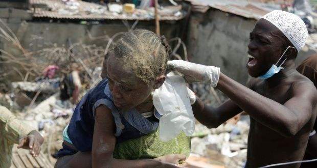 Lagos School Building: Before collapse and After the collapse photos