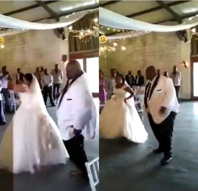 Bride and Her Plus-Sized Groom Rock The Dance Floor As Crowd Cheer Them