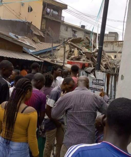 Another building collapses in Lagos Island. (Photos)