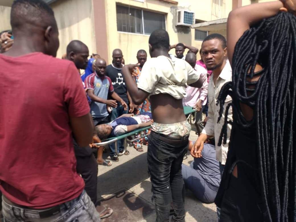 More photos from the rescue operation at the scene of the Lagos school building collapse