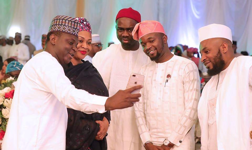 President Buhari, his wife, Aisha and children at the 2019 presidential election victory dinner (Photos)