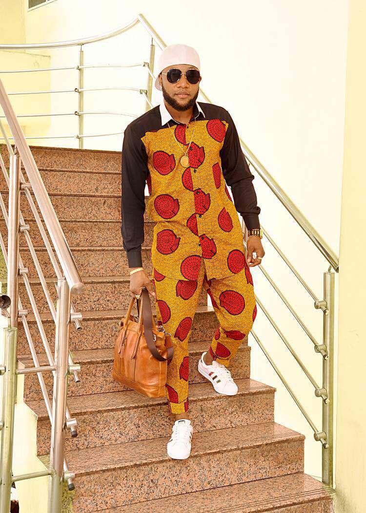 Yay or nay: Kcee steps out in this Ankara outfit