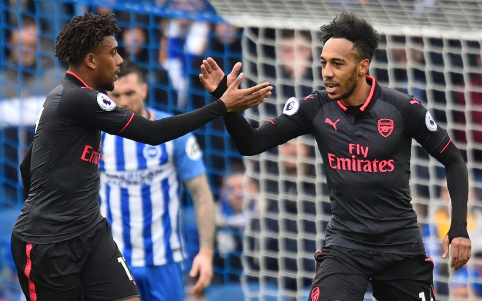 Aubameyang Declares Support For Super Eagles, Requests Jersey From Iwobi