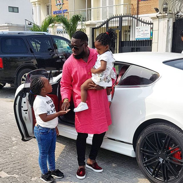 Daddy Goals: Timaya Shares Adorable Photo With His Daughters As He Goes For School Run