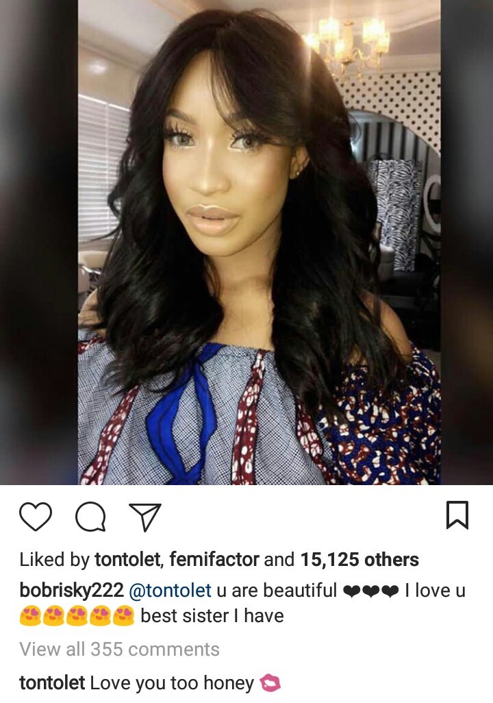 Tonto Dikeh Confirms Her And Bobrisky Are Related?