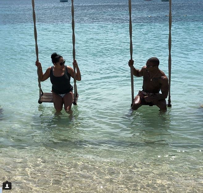 Couple goals: JaRule and wife Aisha Atkins take a dip in the lake (Photos)