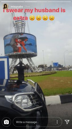 Oritsefemi Spends Millions On Lekki-Ikoyi Electronic Billboard To Display His Pre-Wedding Pictures