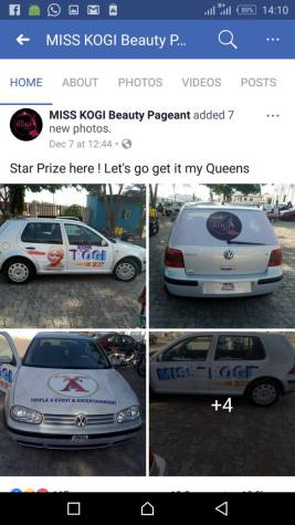 Most Beautiful Girl In Kogi, Miss Kogi Gets Brand New Tokunbo 1997 Volkswagen Golf Ride Worth N300K