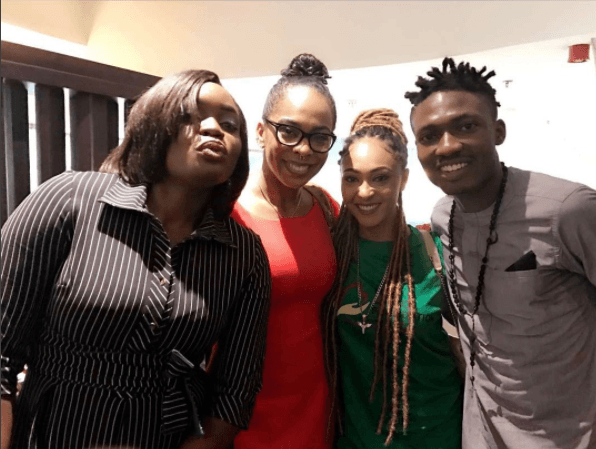 Efe meets with Davido, Tonto Dike's Estranged Husband, Churchill & Rosaline Meurer (Photos)