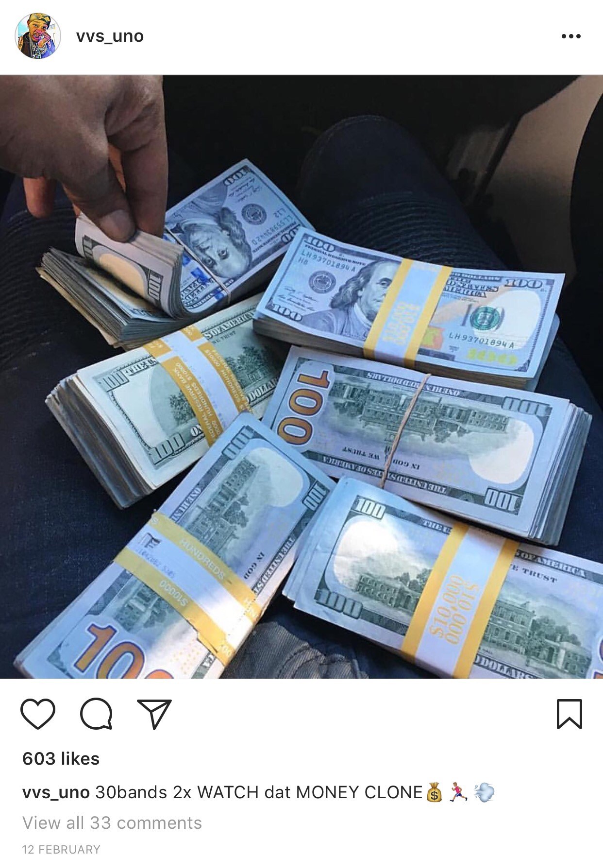 Singer KCee Busted For Flaunting Someone Else's Stacks Of Dollars On Instagram (Photos)