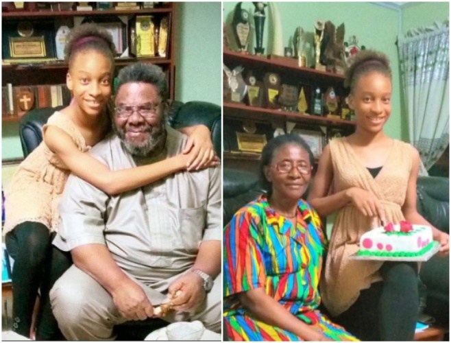 Lovely Photos of Pete Edochie, His Wife and Granddaughter (Must See)