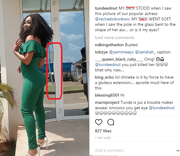 See The Photo Of This Popular Actress That Gave Tunde Ednut An 'Erektion'