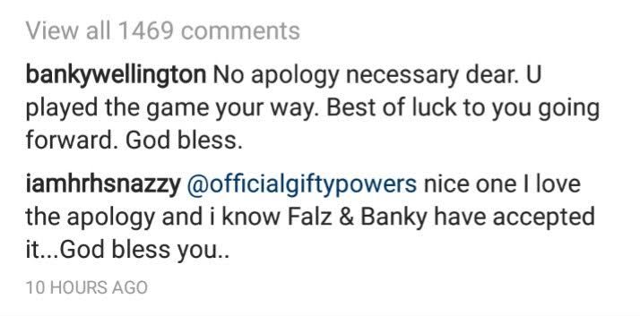 Big Brother Naija: Read Banky W's Response To Gifty's Apology