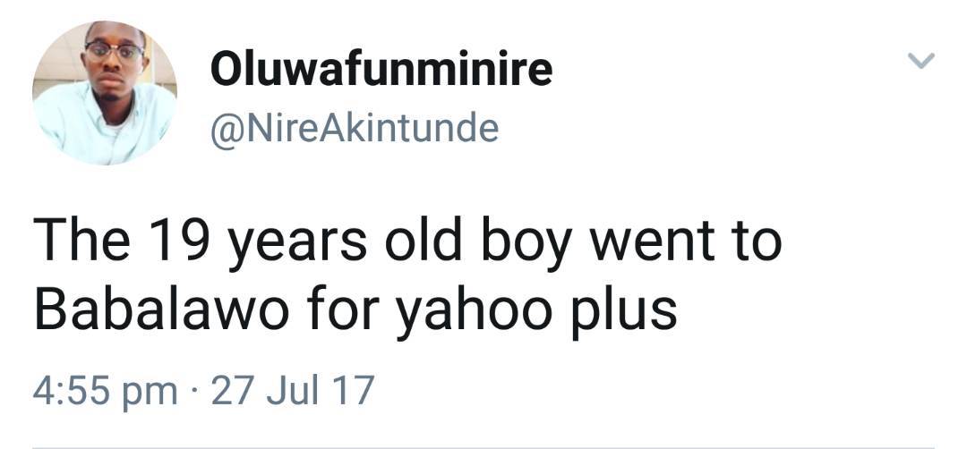 19-year-old Boy Runs Mad After Visiting Babalawo For 'Yahoo plus'