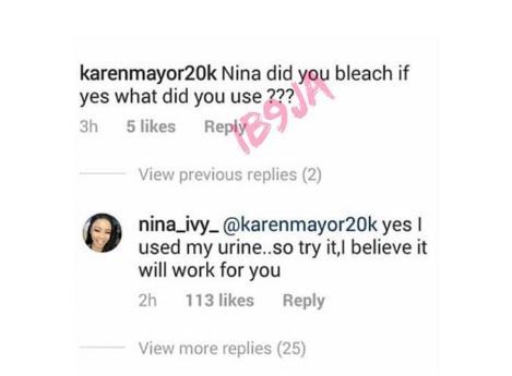 Nina Gives Hilarious Response To Fan Who Was Being Nosy