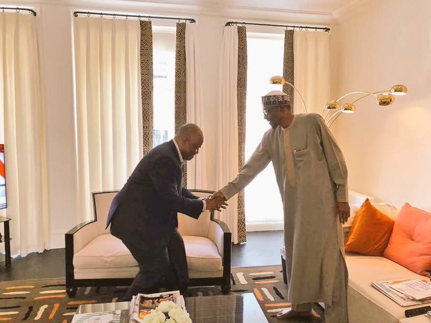 Akpabio meets Buhari in London, Set to Dump PDP for APC this Week