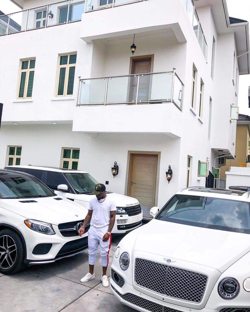 Davido and his Expensive Garage with Cars worth N202 Million
