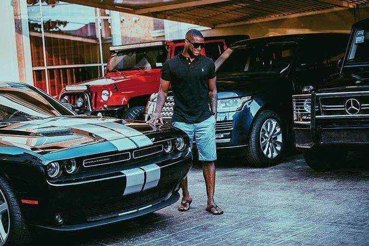 Peter Okoye shows off his impressive Car Garage