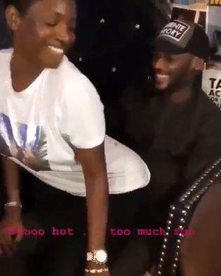 Watch Annie Idibia give hubby, 2Face Idibia a hot Lap Dance