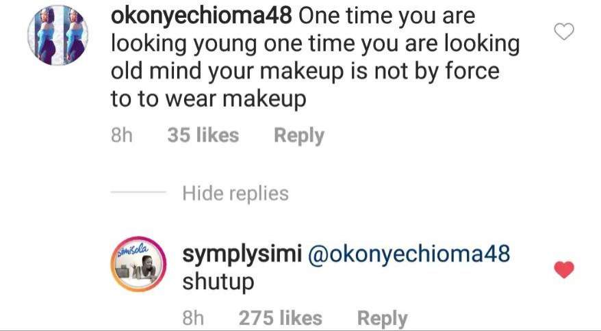 Singer Simi blasts fan who complained about her makeup