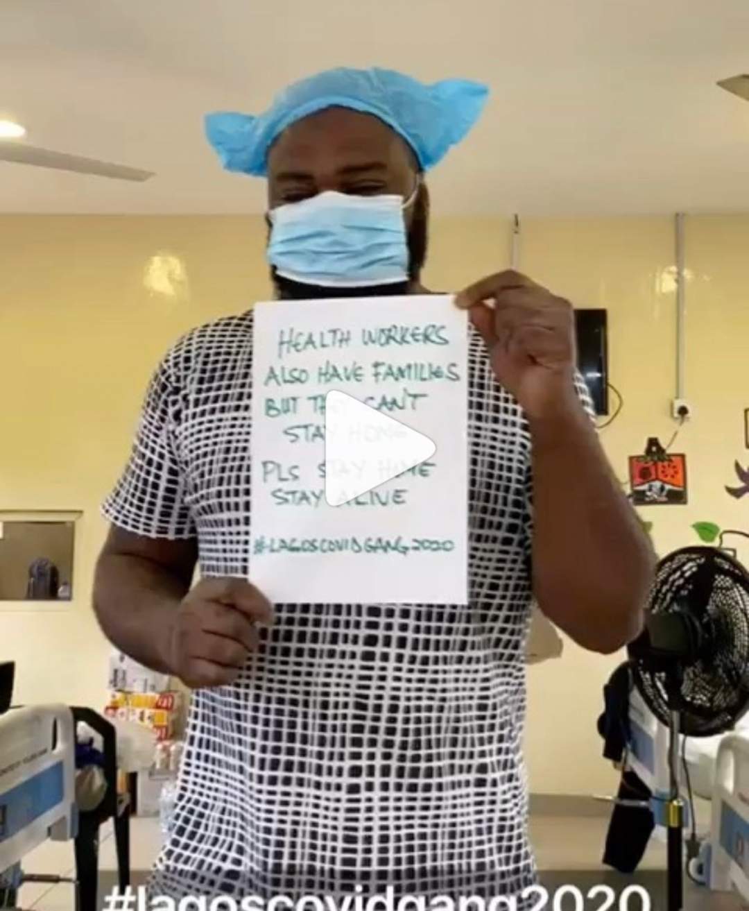 Toyin Abraham Shares Video Made By COVID-19 Patients In Lagos Isolation Center