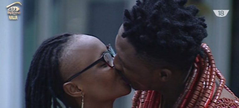 #BBNaija: Efe and Marvis sealed their wedding engagement with a very deep kiss (Watch Video)