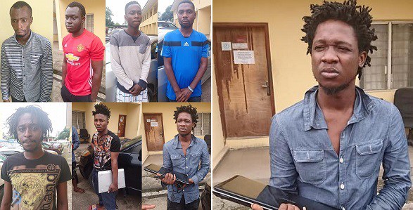 EFCC arrests 8 internet fraudsters in Lagos