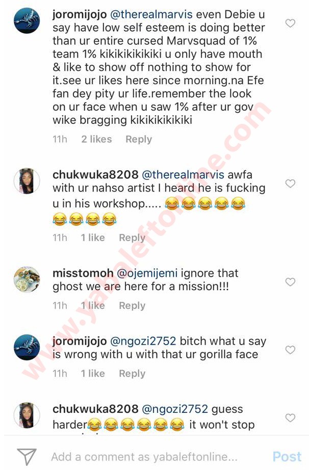 'I have your lesbian s*x tape, you have done series of abortion' - Efe Fans rips Marvis to shreds