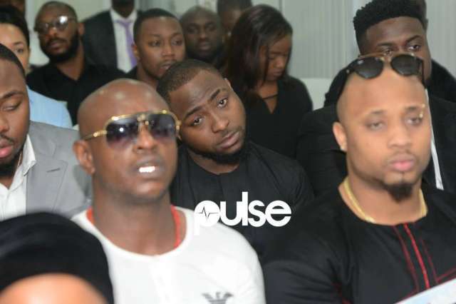 In Photos: Davido Attends Funeral Ceremony Of His Late Friend, DJ Olu.