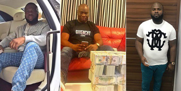 Hushpuppi and his 2 close friends, Mompha, Classicbaggie fight on social media