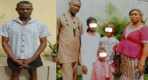 Photos Of The Church Elder That Killed His Wife, Butchered Her Body And Disposed Of It Inside A Bin.