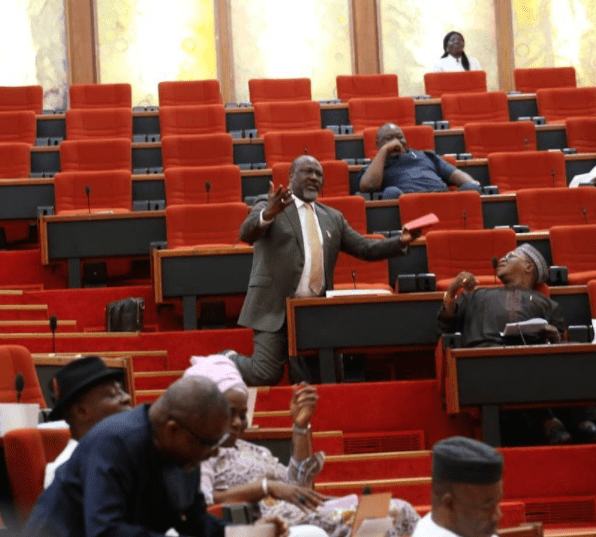 Dino Melaye Begs Senators To Save Kogi State Civil Servants, Secures Rice Donations.