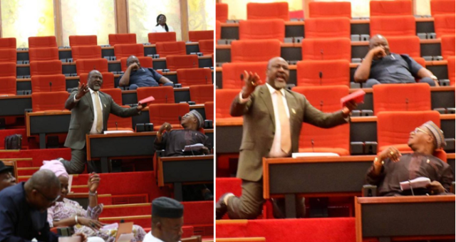 Dino Melaye Begs Senators To Save Kogi State Civil Servants, Secures Rice Donations.