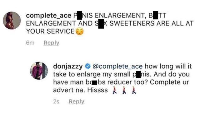 Don Jazzy reveals he has a small P£nis