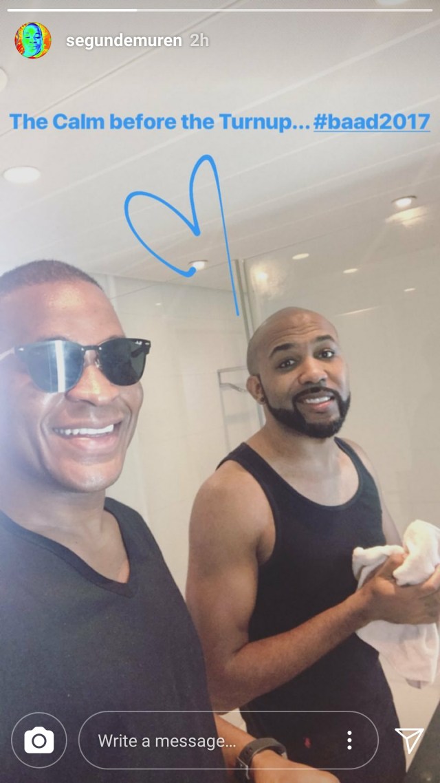 Photos: First Look At Banky W & Adesua Etomi's Wedding Venue + Photo Of Banky W Getting Ready This Morning