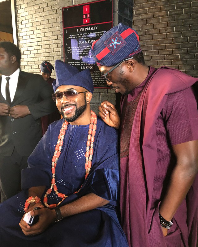 First Photos Of Banky W All Dressed Up For His Traditional Wedding To Adesua Etomi.