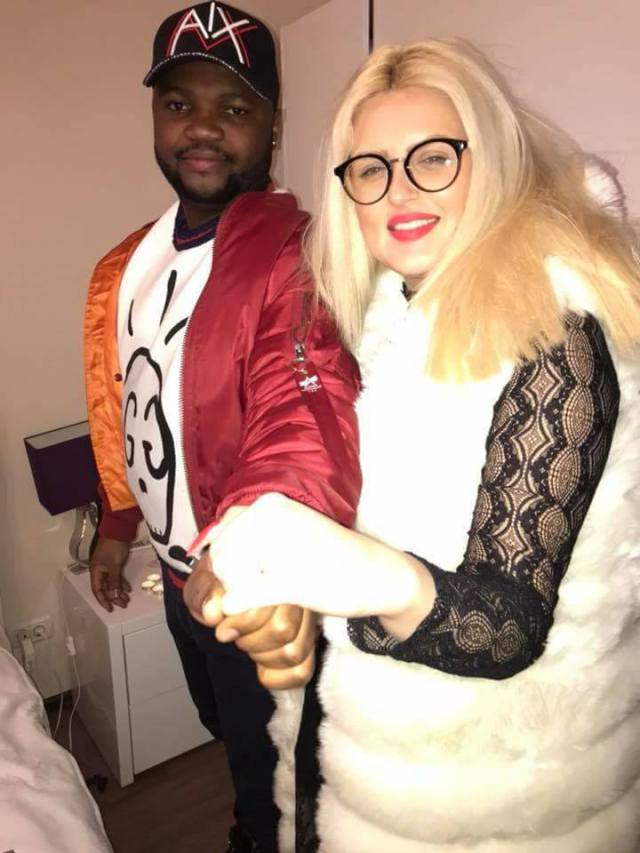 Nigerian Man Proposes To His Longtime White Girlfriend in Europe.