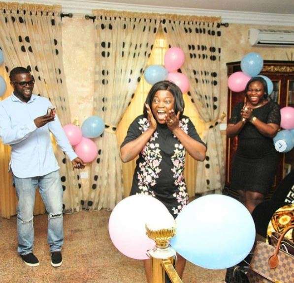 Funke Akindele denies giving birth to twins in London