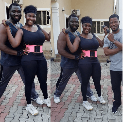 Mercy Johnson & Her Husband Serve Some Serious Couple Fitness Goals. (Photos)