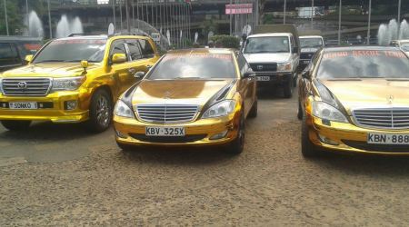 Meet Kenyan Governor, Mike Sonko Who Has Gold Cars, Uses 24 Karat Gold Phones, And Only Drinks Gold Wine (Photos)