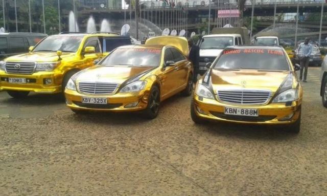 Meet Kenyan Governor, Mike Sonko Who Has Gold Cars, Uses 24 Karat Gold Phones, And Only Drinks Gold Wine (Photos)