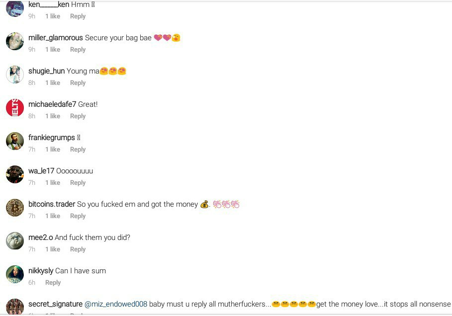 'My Brother Told Me To F*ck Them And Get That Money' - Nigerian Lady Flaunts Dollars and iPhone 8